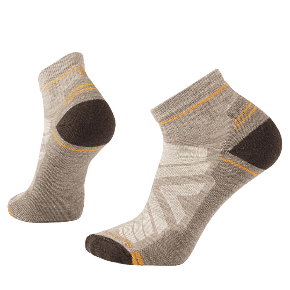 SMARTWOOL HIKE LIGHT CUSHION ANKLE SOCK - FOSSIL-CHESTNUTS