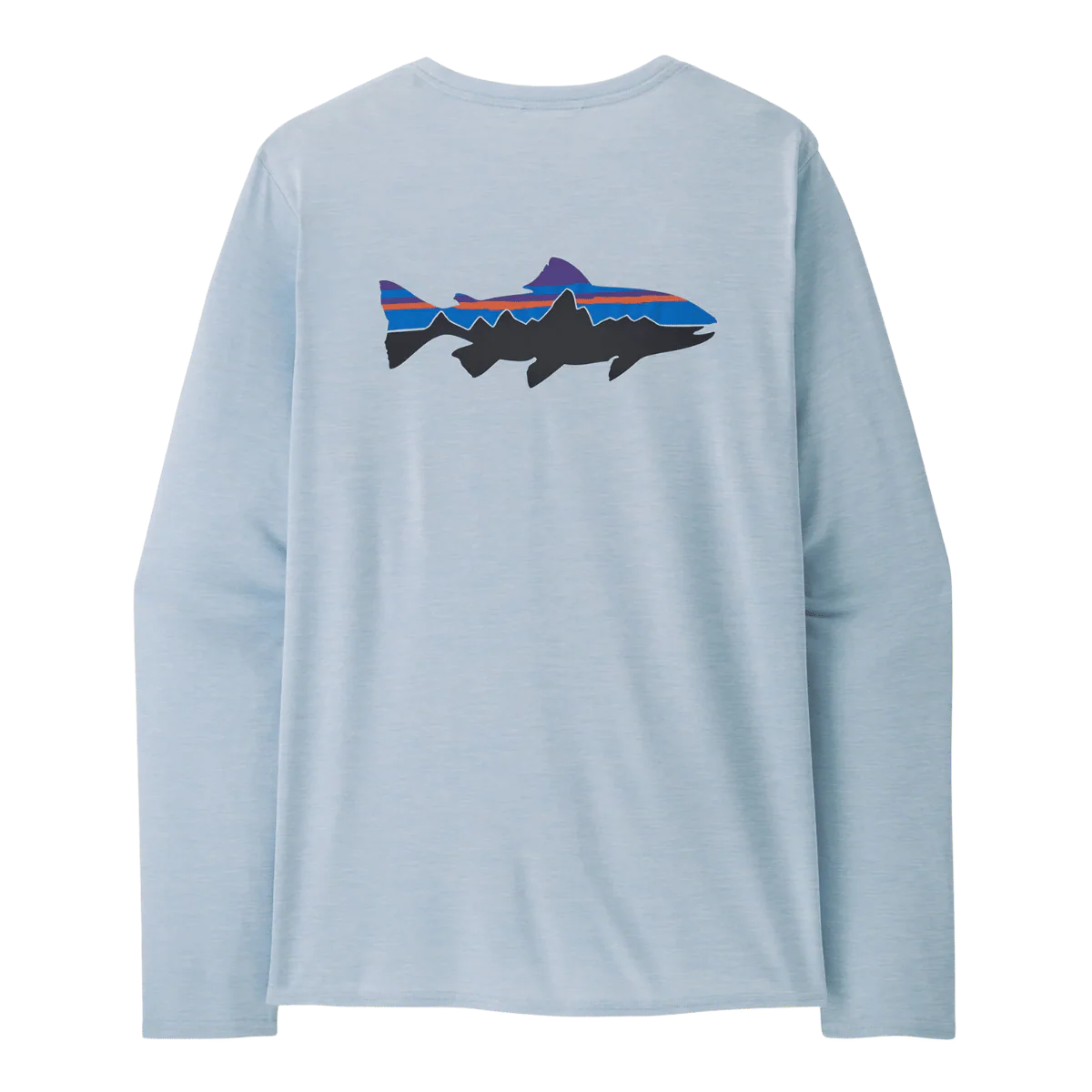 LONGSLEEVE CAPILENE COOL DAILY SHIRT WATER - FITZ ROY TROUT: FLECK BLUE - Image 2