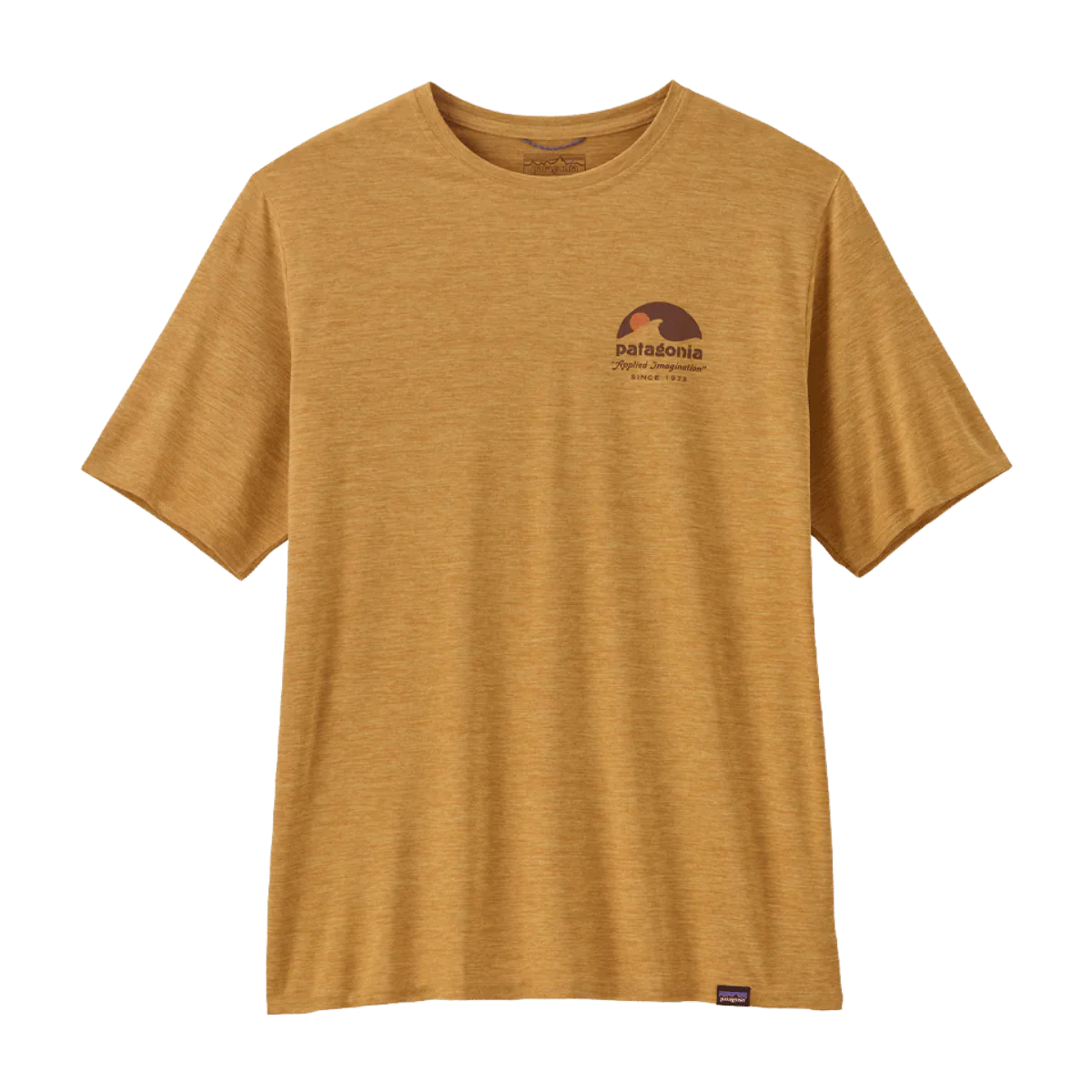 PATAGONIA CAPILENE COOL DAILY GRAPHIC TEE - APPLIED IMAGINATION: BEESWAX TAN