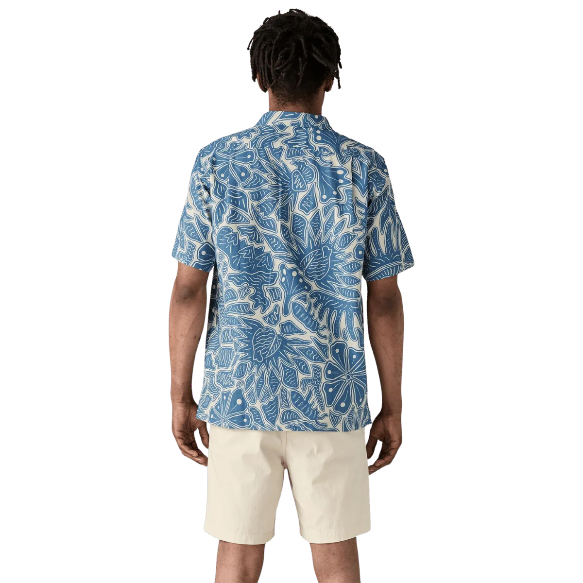 PATAGONIA TIDAL THREADS CAMP SHIRT - BEES & FLOWERS: STILL BLUE - Image 3