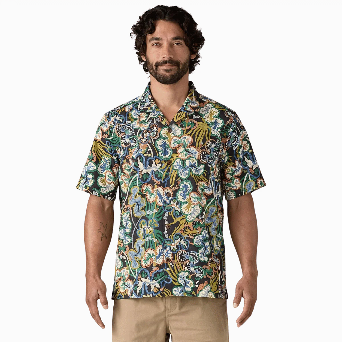 PATAGONIA TIDAL THREADS CAMP SHIRT - UNDERSEA: INK BLACK - Image 2