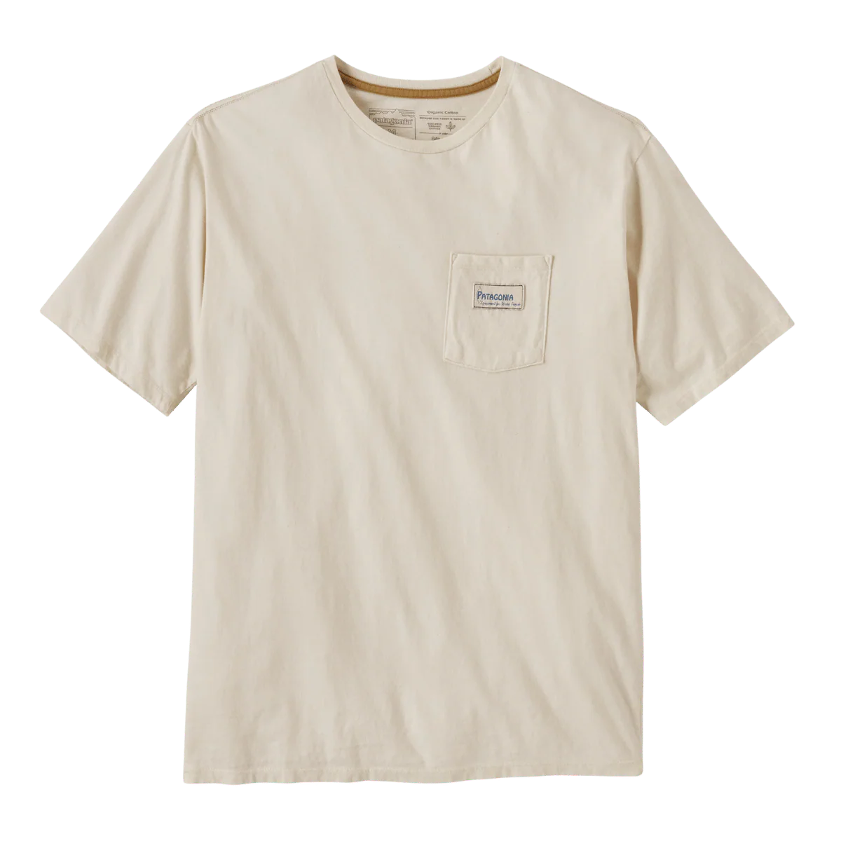 PATAGONIA WATER PEOPLE ORGANIC T-SHIRT - WATER PEOPLE BANNER: UNDYED NATURAL - Image 3