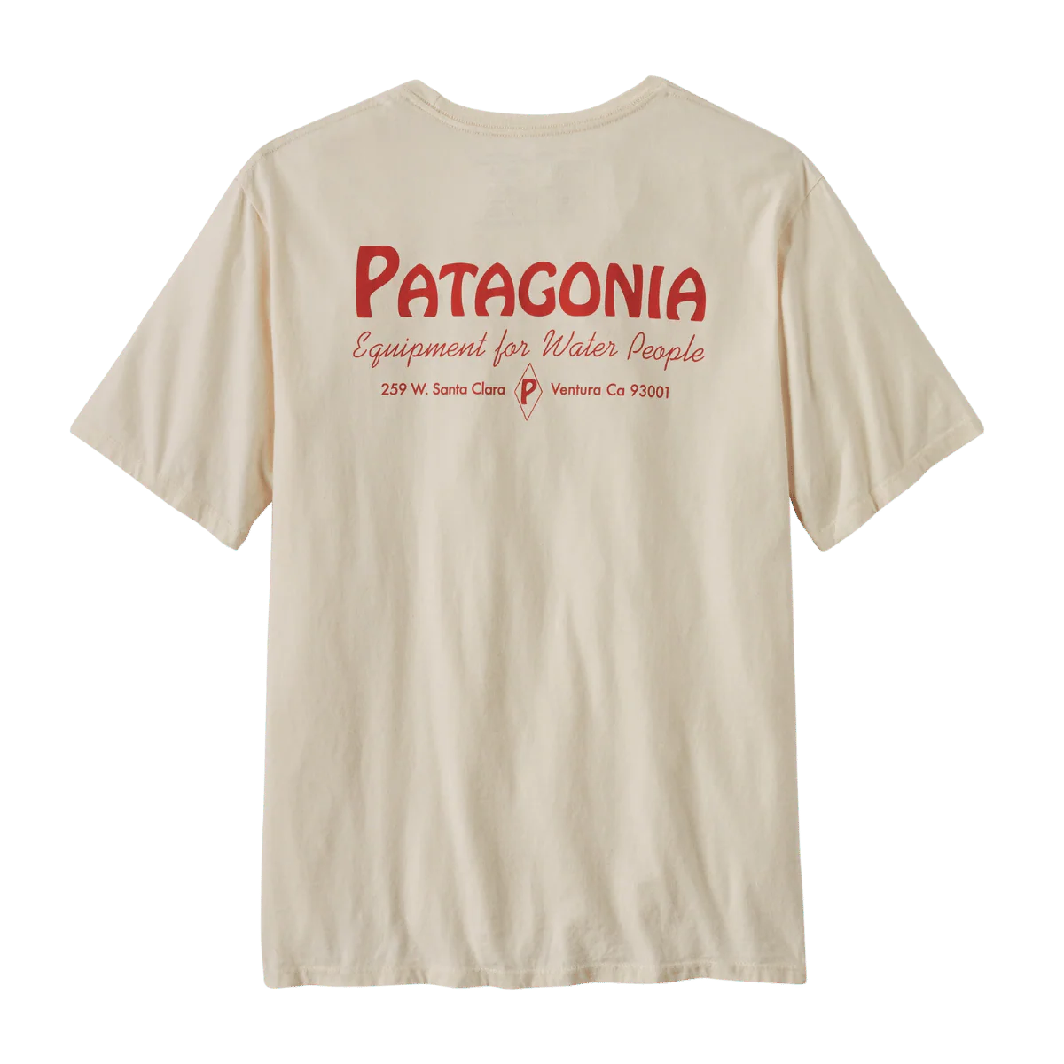 PATAGONIA WATER PEOPLE ORGANIC T-SHIRT - WATER PEOPLE BANNER: UNDYED NATURAL - Image 4