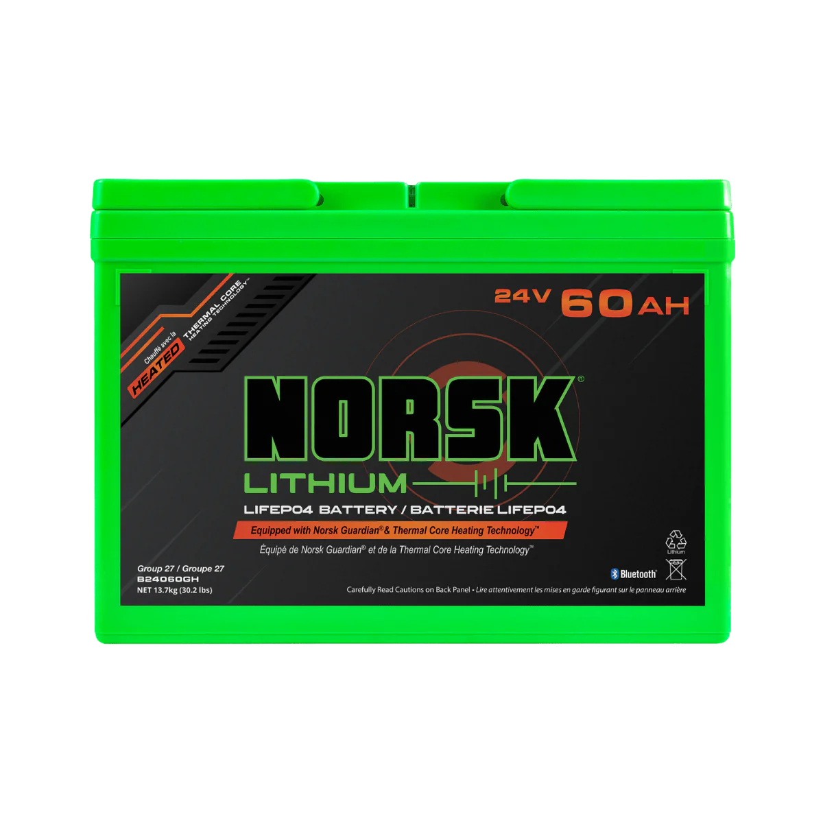 NORSK FISHING 24V 60A HEATED TROLLING MOTOR BATTERY