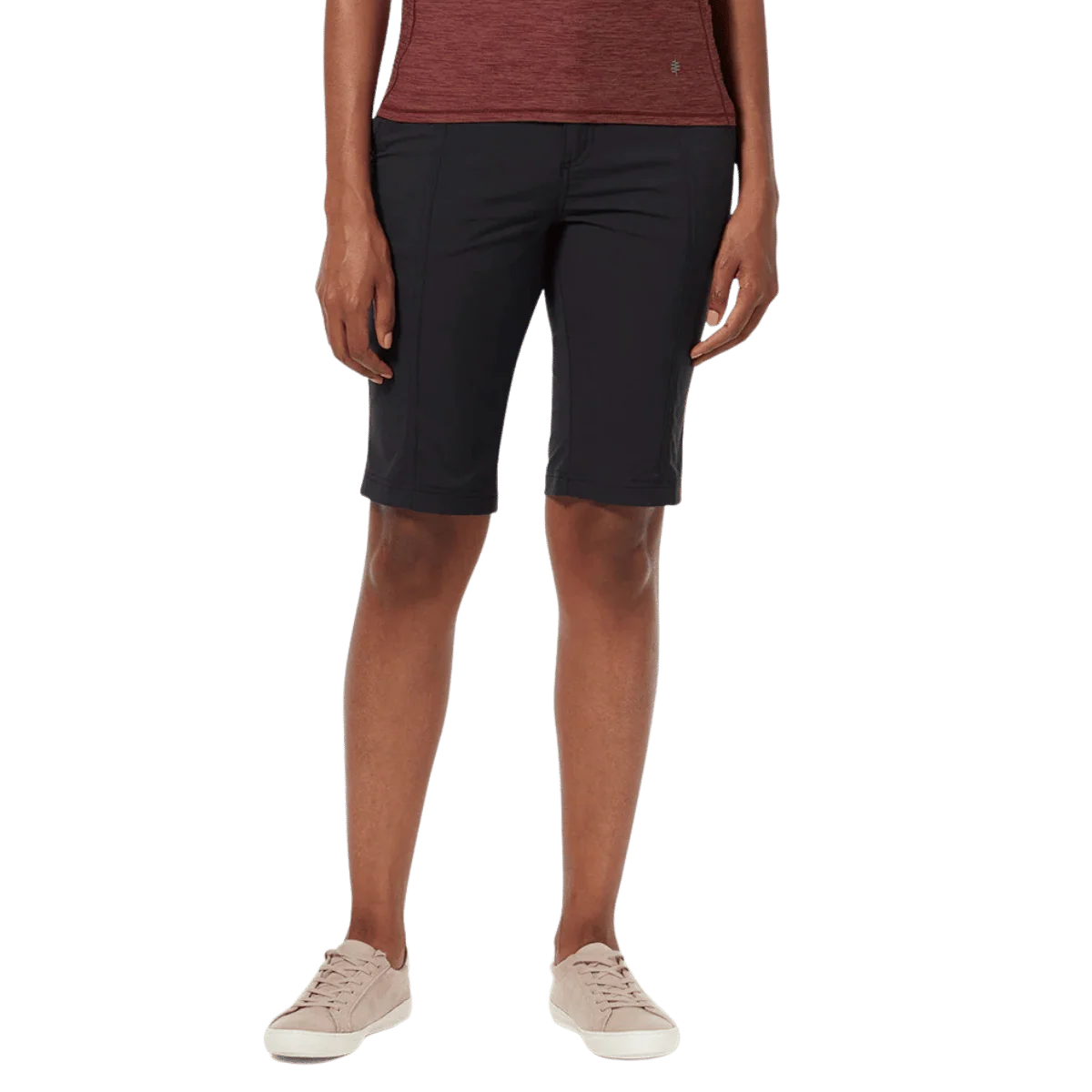 ROYAL ROBBINS WOMEN'S DISCOVERY III BERMUDA 12" - JET BLACK - Image 2