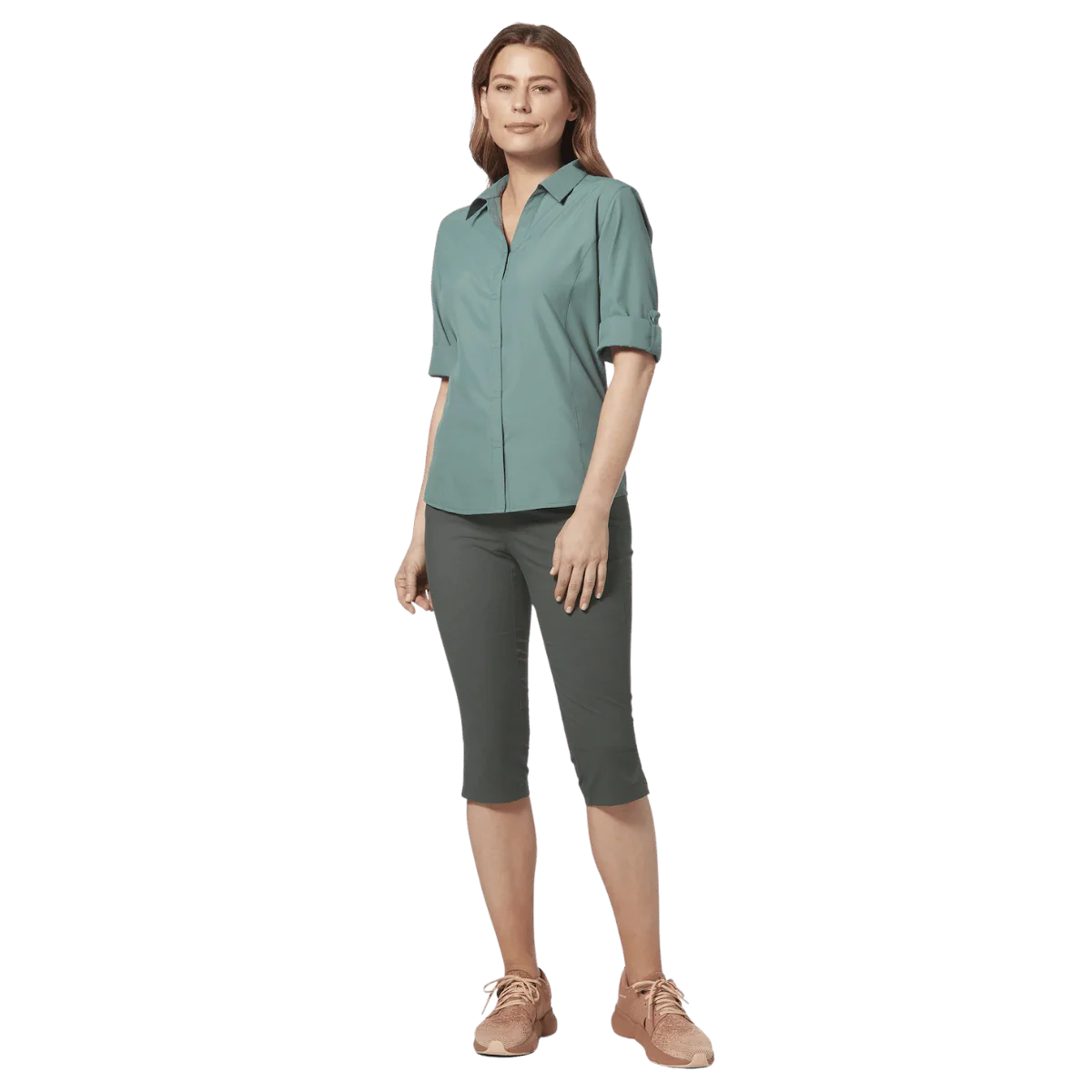 ROYAL ROBBINS WOMEN'S JAMMER II CAPRI -ASPHALT - Image 3