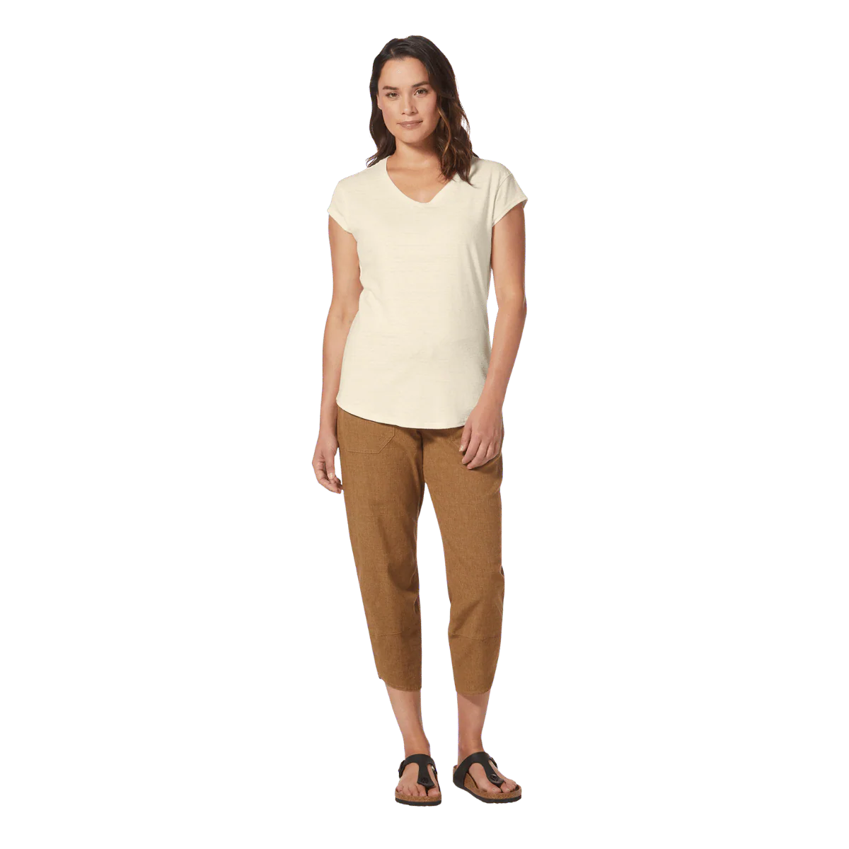 ROYAL ROBBINS WOMEN SHORT SLEEVES VACATIONER V-NECK UNDYED - Image 3