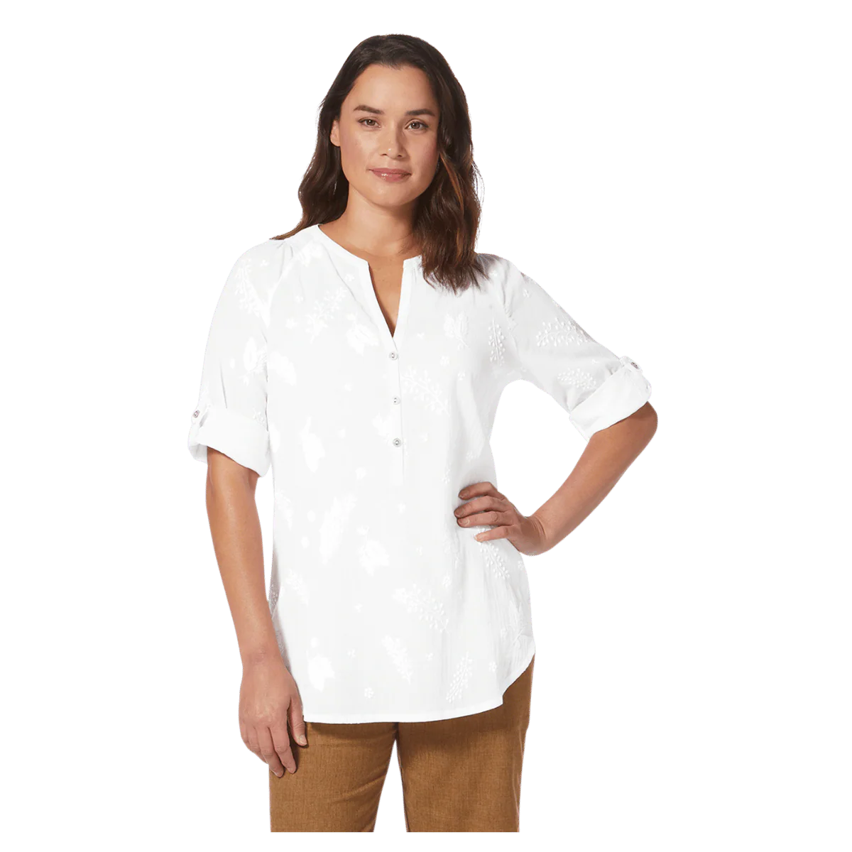 ROYAL ROBBINS WOMEN OASIS TUNIC II 3/4 SLEEVE - Image 2