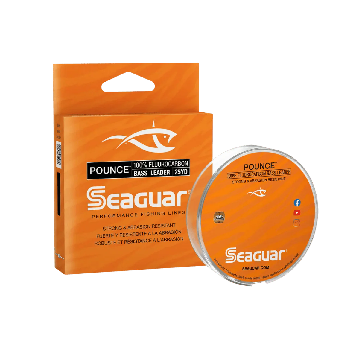 SEAGUAR POUNCE BASS LEADER 25YD - 10 LBS"