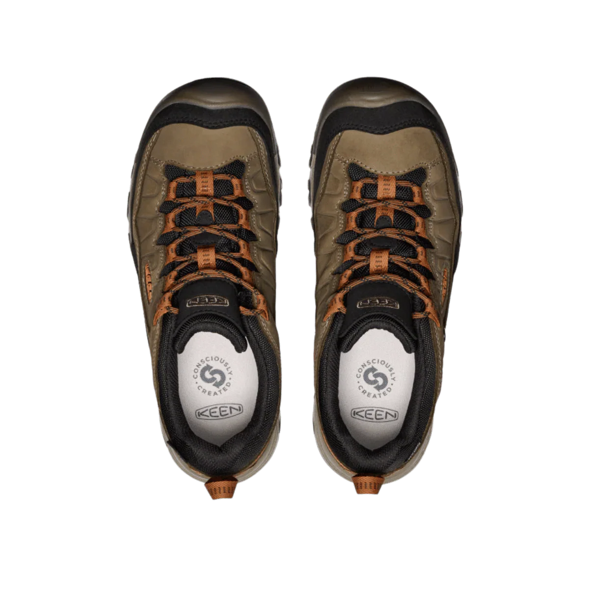 KEEN MEN'S TARGHEE IV WATERPROOF LOW - TURTLE/ROASTED PECAN - Image 3