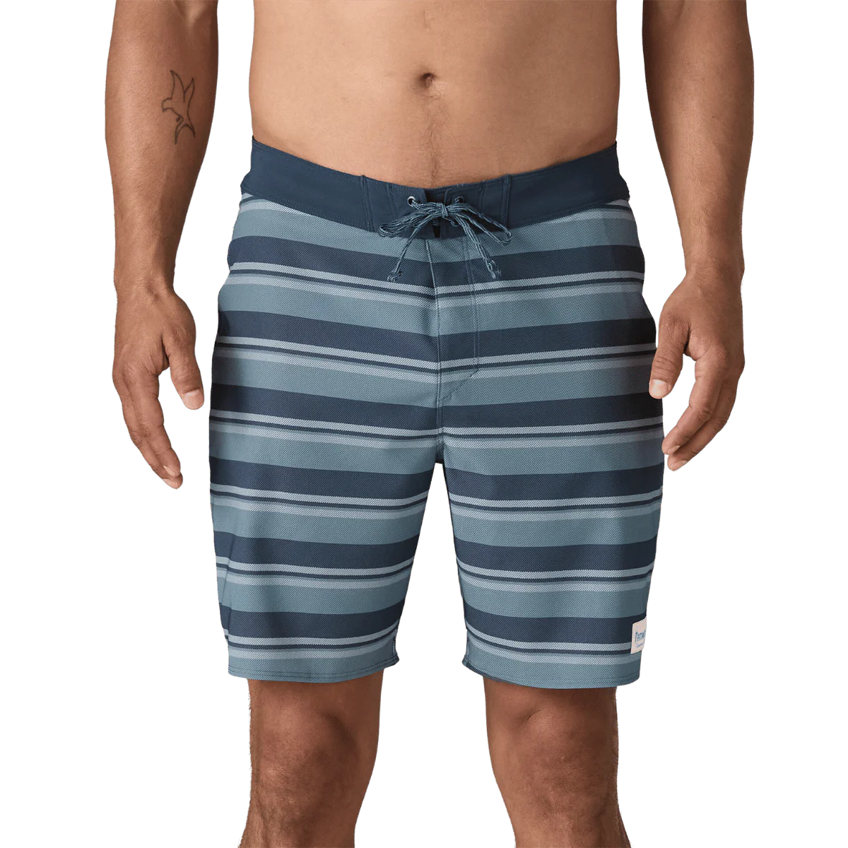 PATAGONIA HYDROPEAK BOARDSHORTS 18" - TWINNIE STRIPE: STILL BLUE - Image 2