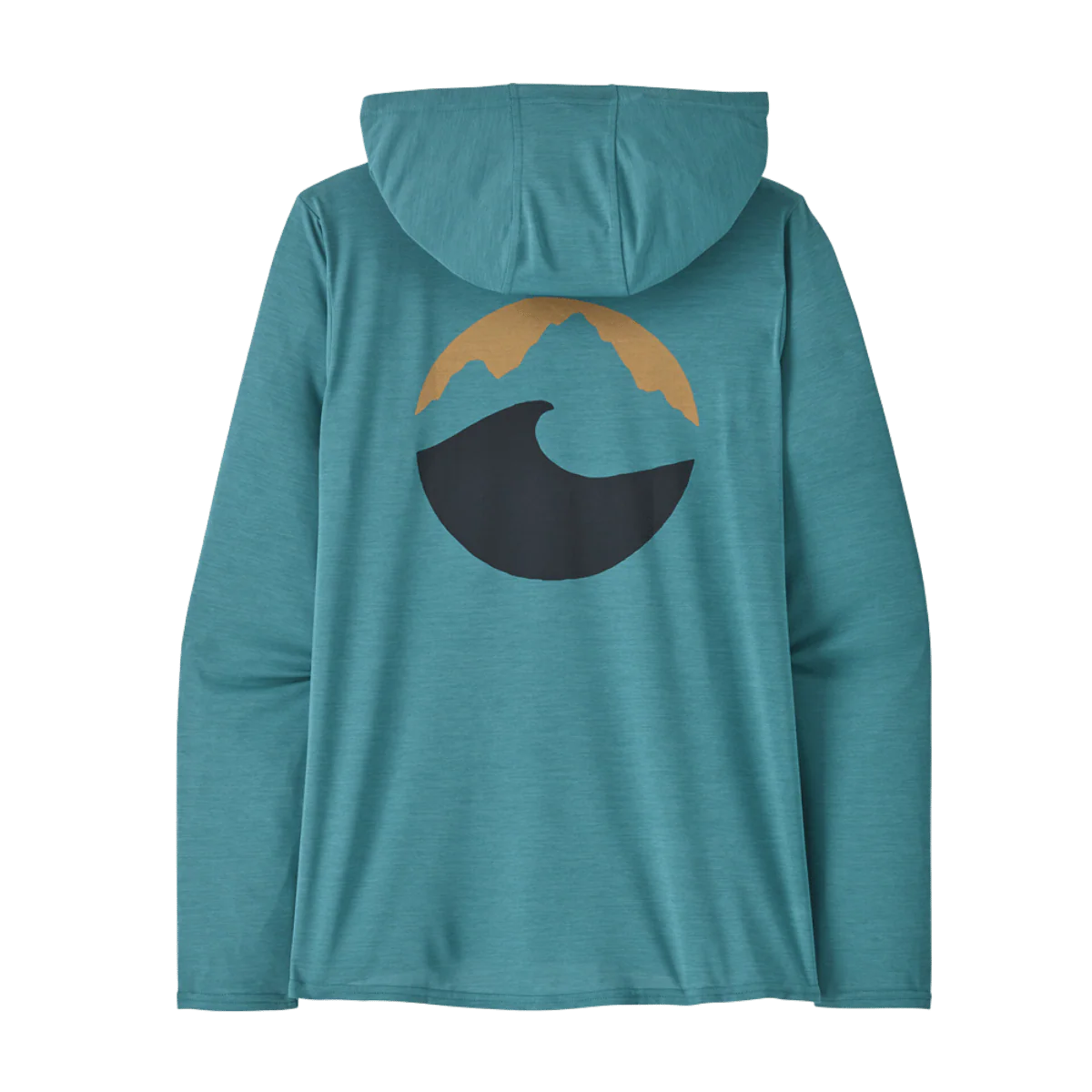 PATAGONIA WOMEN'S CAPILENE COOL DAILY GRAPHIC HOODY - APPLIED IMAGINATION: WETLAND BLUE - Image 2