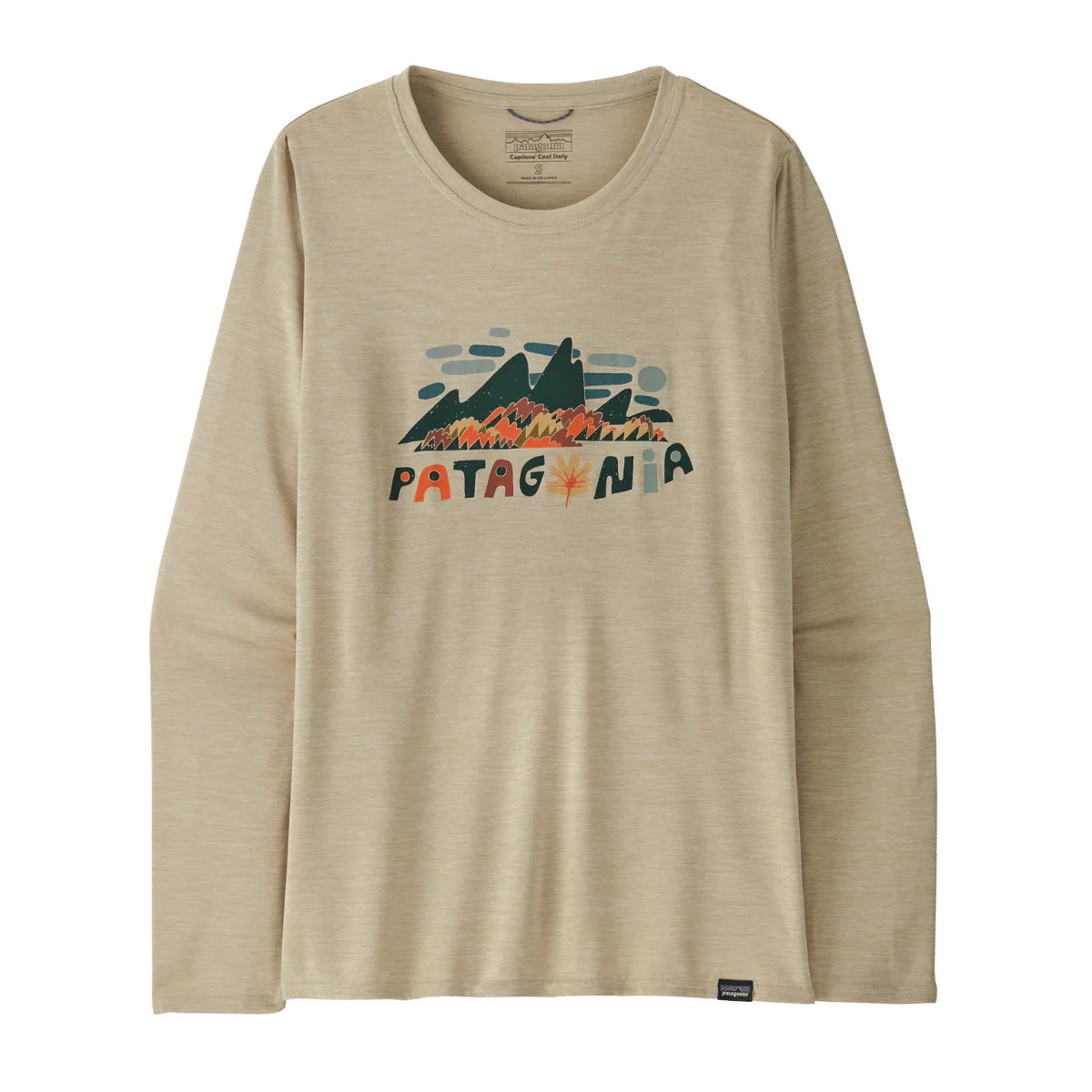 PATAGONIA WOMEN'S CAP COOL DLY GRAPHIC LONG SLEEVE - PUMICE X-DYE