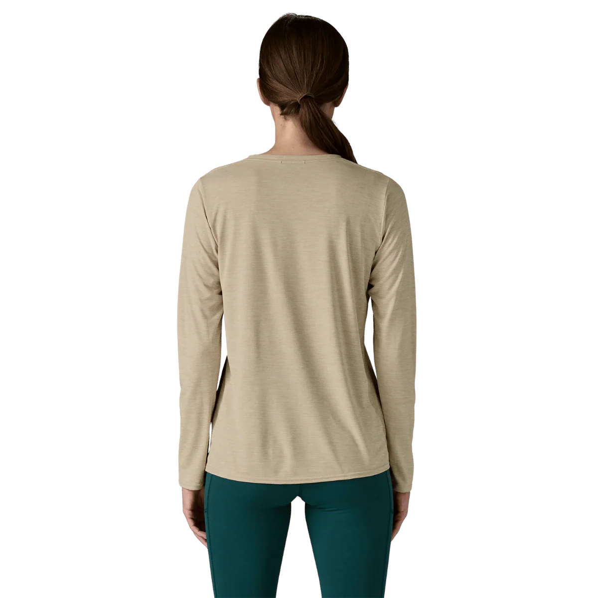 PATAGONIA WOMEN'S CAP COOL DLY GRAPHIC LONG SLEEVE - PUMICE X-DYE - Image 3