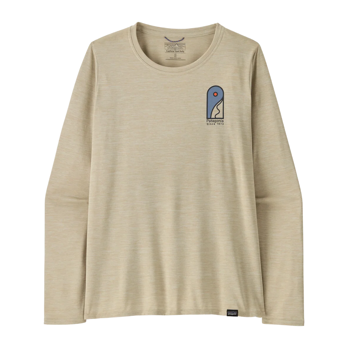 PATAGONIA WOMENS LONGSLEEVE CAP COOL DAILY SHIRT LAND - PUMICE X-DYE - Image 3
