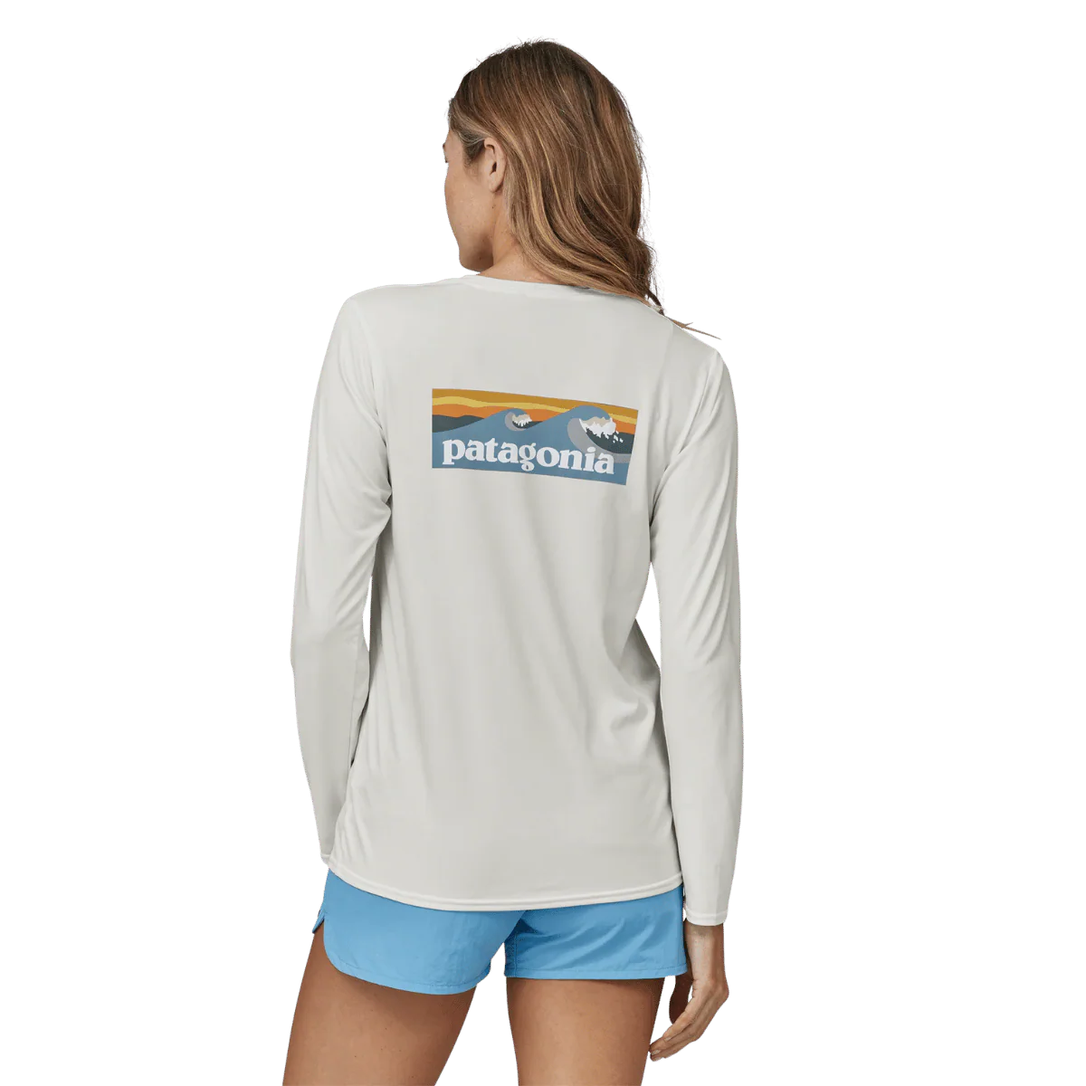 PATAGONIA WOMEN'S LONGSLEEVE CAPILENE COOL DLY SHIRT WATER - WPB: PUMICE XD - Image 2