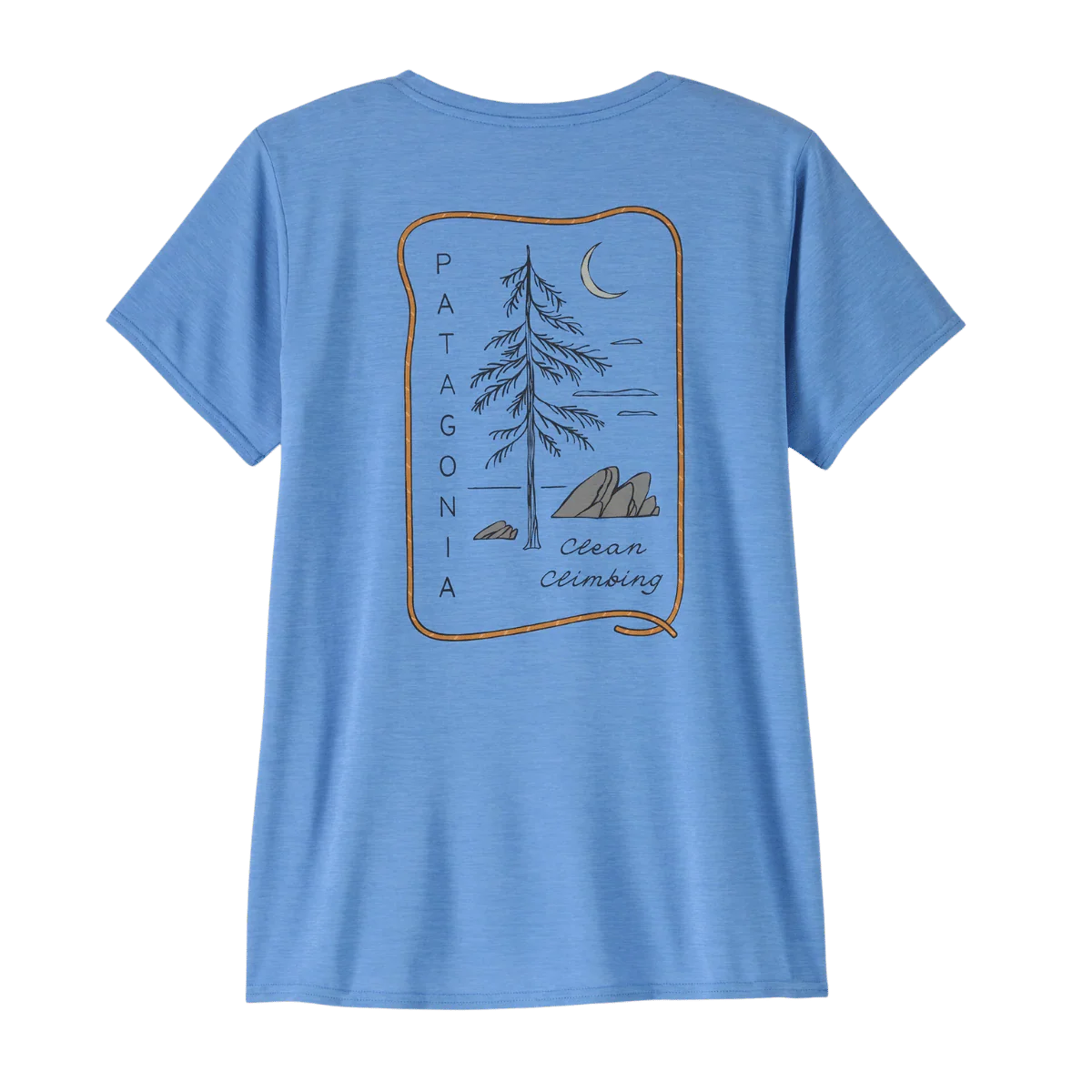 PATAGONIA WOMEN'S CAPILENE COOL DAILY SHIRT LANDS - CLEAN CLIMB ROOTS: ABUNDANT BLUE - Image 2