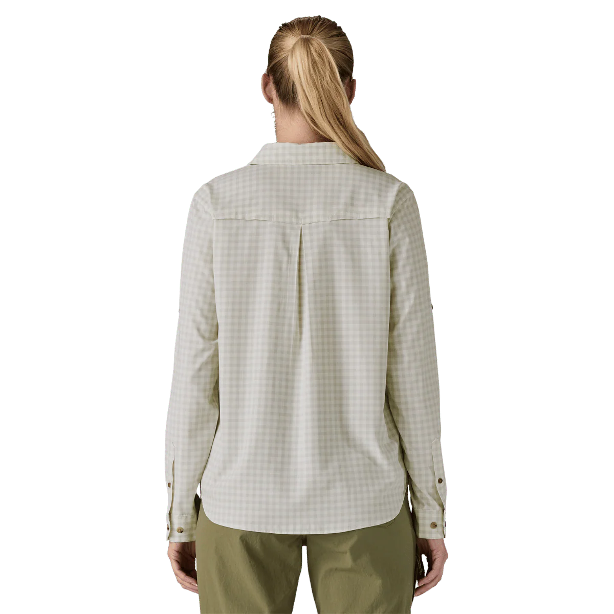 PATAGONIA WOMEN'S LONGSLEEVE SELF-GUIDED SUN SHIRT - NF: CRISPY GREY - Image 3