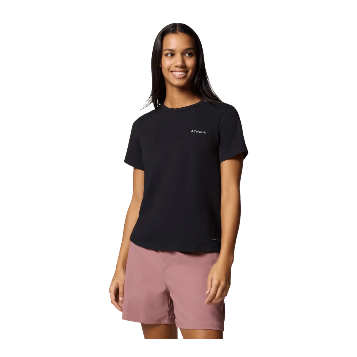 COLUMBIA WOMEN'S SUN TREK SHORT SLEEVE II SHIRT - BLACK