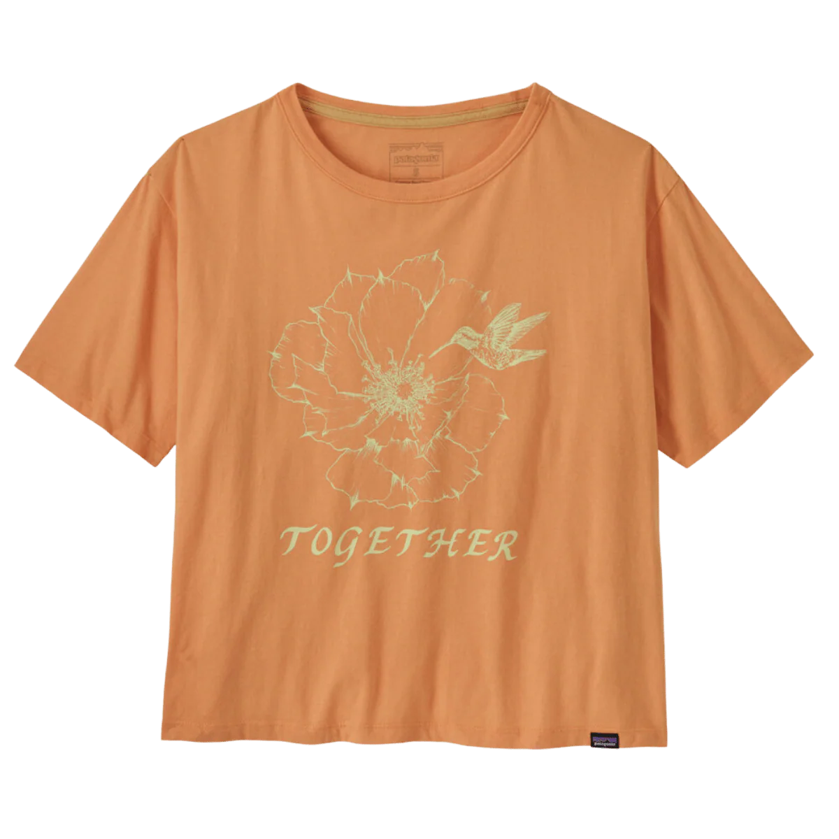 PATAGONIA WOMEN'S MUTUALISM ORGANIC T-SHIRT - HEIRLOOM PEACH