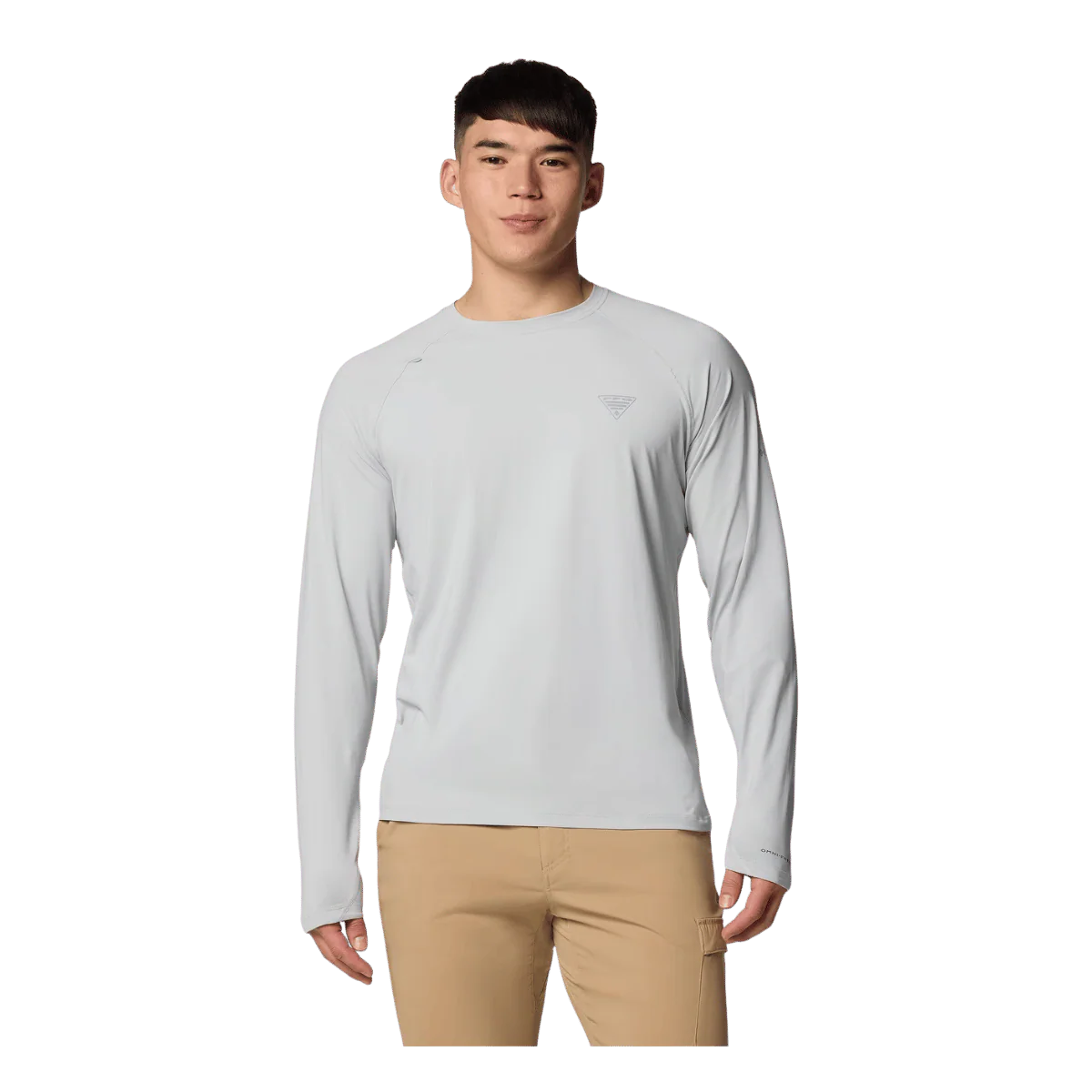 COLUMBIA MEN'S WILD CAST SUN SHIRT - COOL GREY