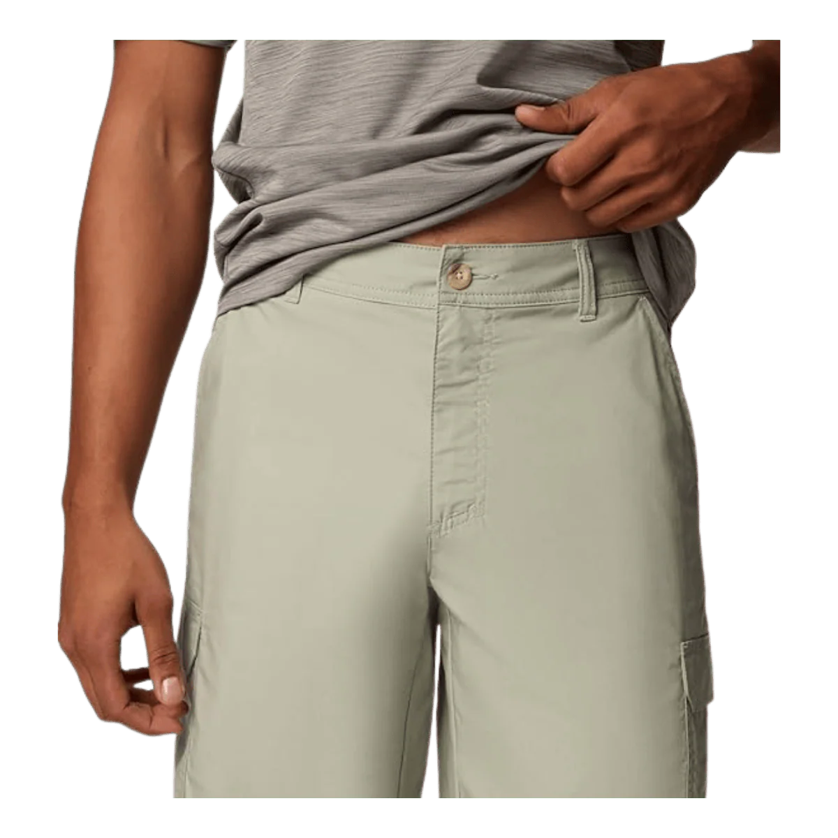 COLUMBIA MEN'S WASHED OUT CARGO SHORTS II 10" - SAFARI - Image 2