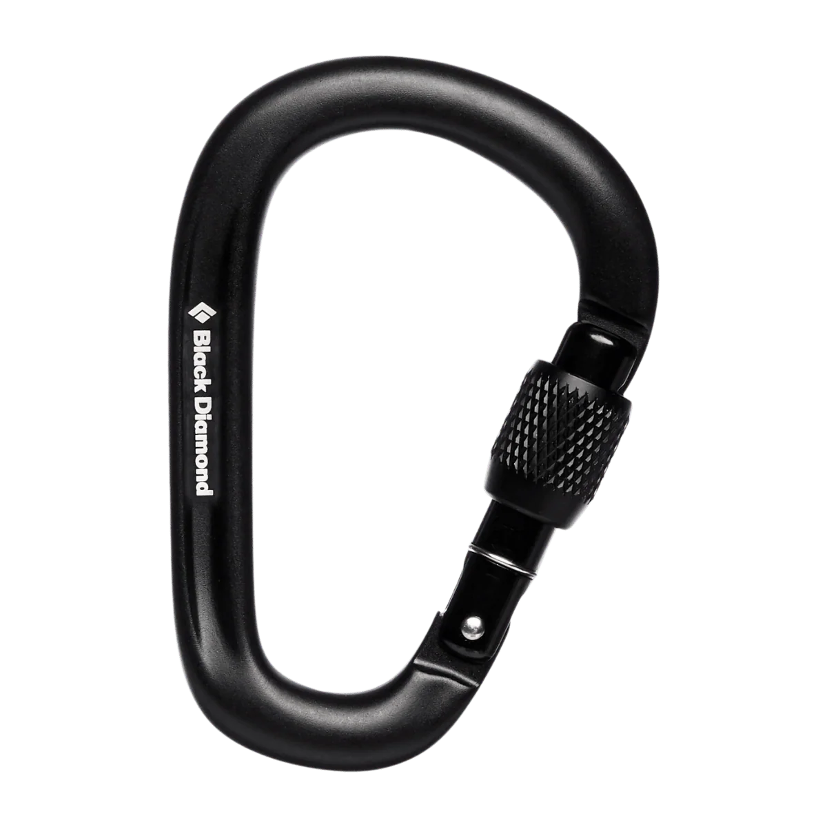 BLACK DIAMOND PEARLOCK SCREWGATE CARABINER - BLACK