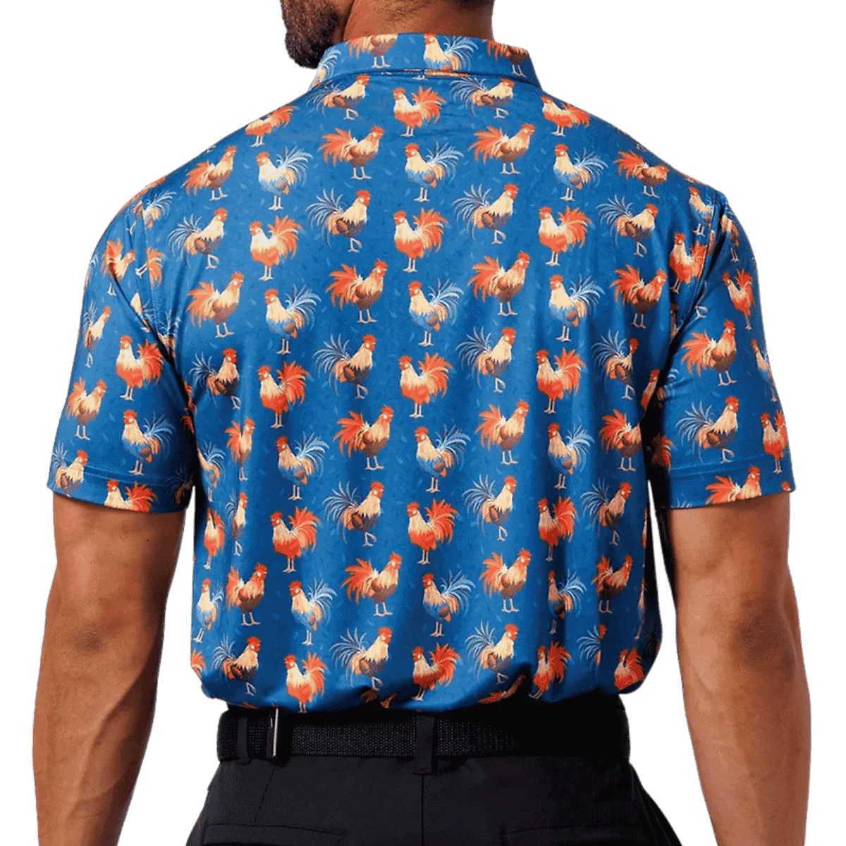 WAGGLE GOLF COCKY ROOSTER CLASSIC POLO - NAVY - Image 2