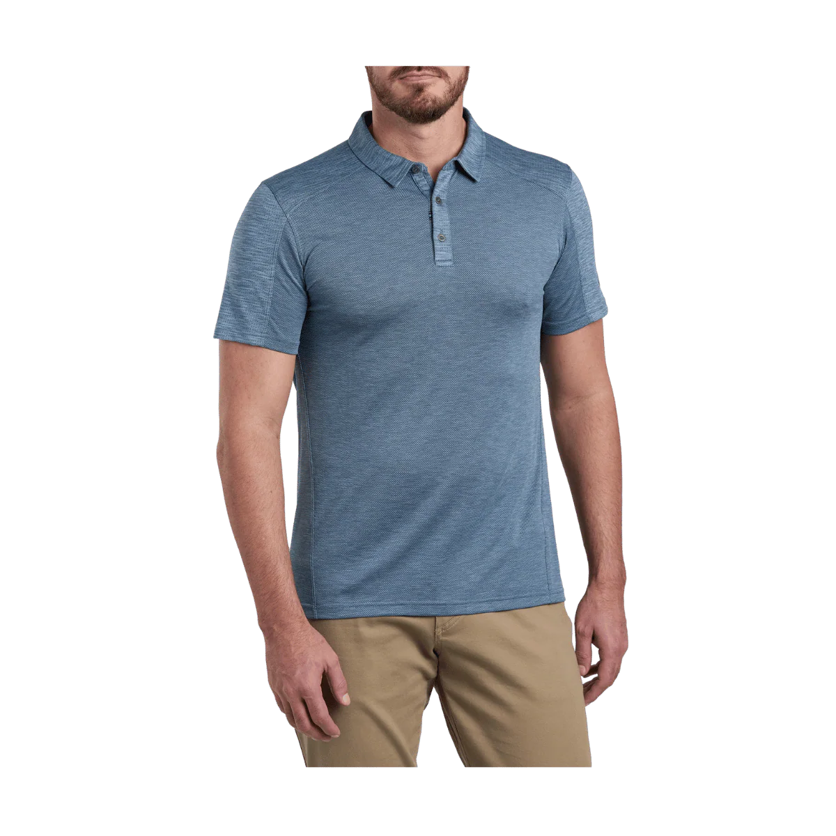 KUHL MEN'S ENGINEERED POLO - BLUE COVE