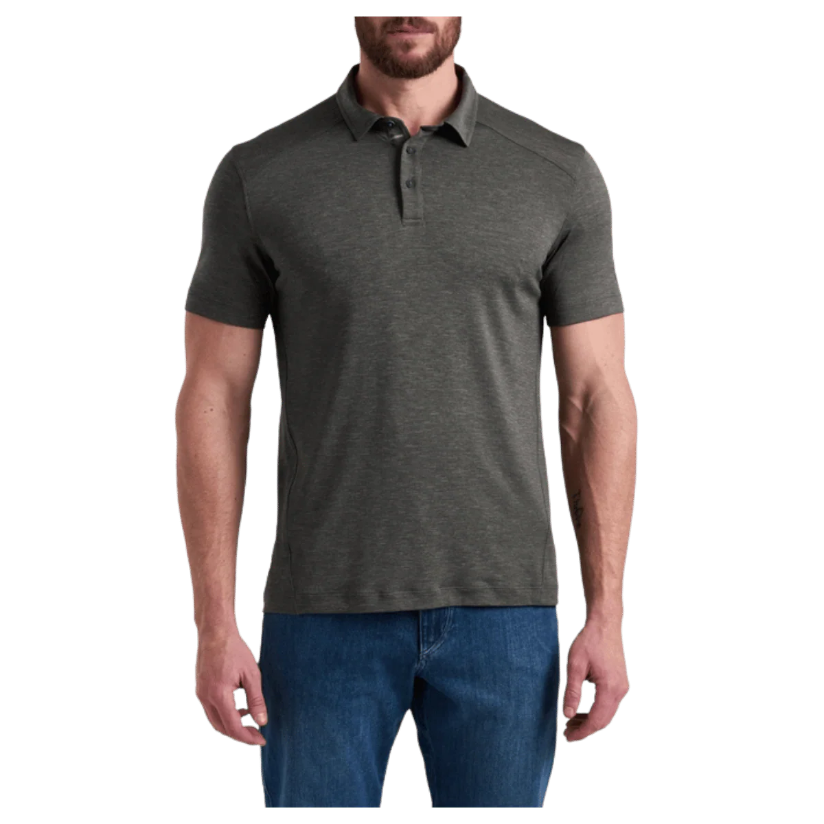 KUHL MEN'S SHADOW POLO SHIRT W/ UPF 50+ - STORM
