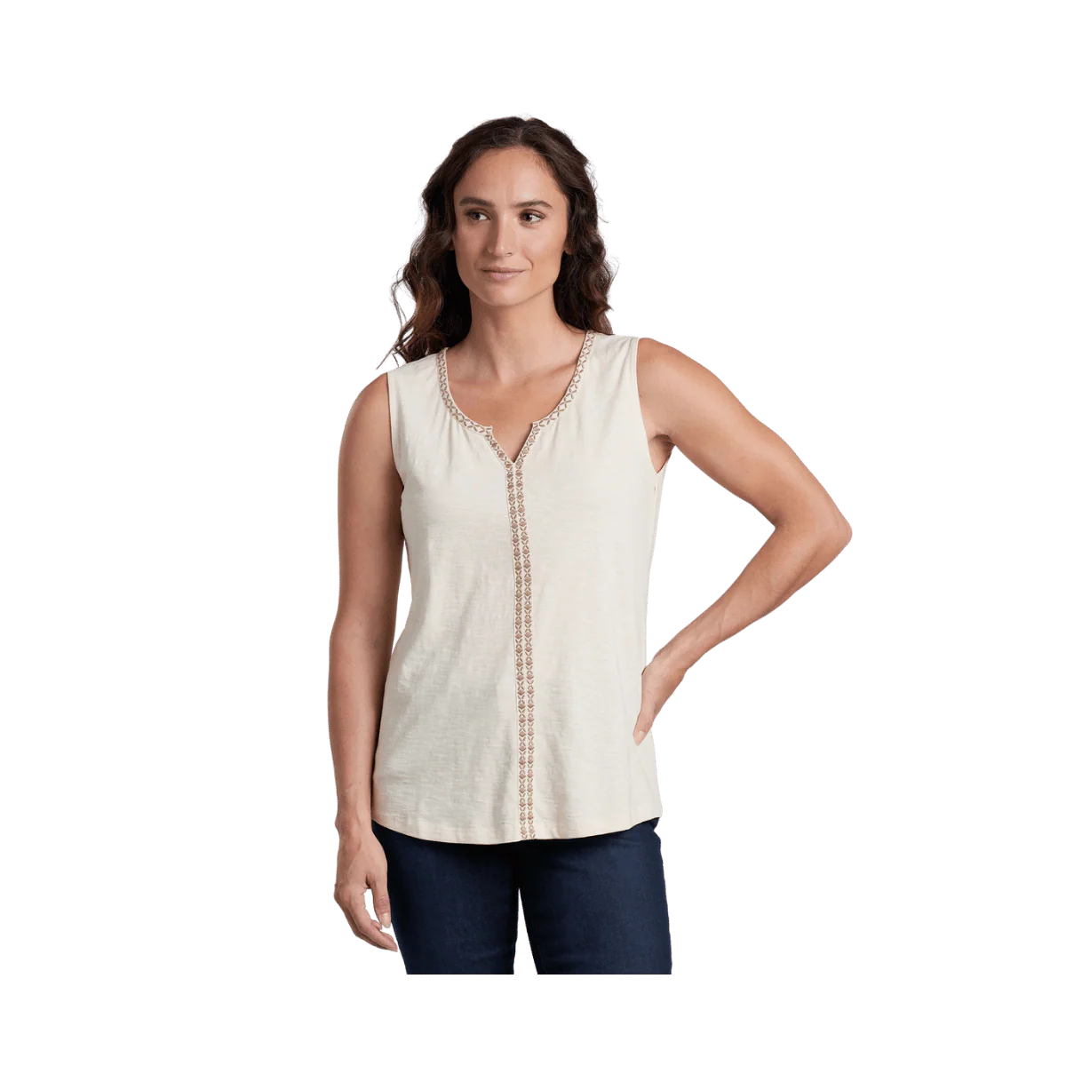 KUHL WOMEN'S SHAY TANK TOP - IVORY