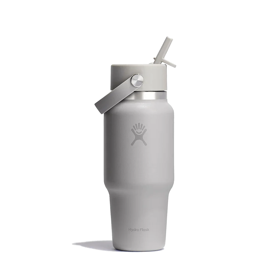 HYDRO FLASK WIDE MOUTH TRAVEL BOTTLE WITH FLEX STRAW 24OZ