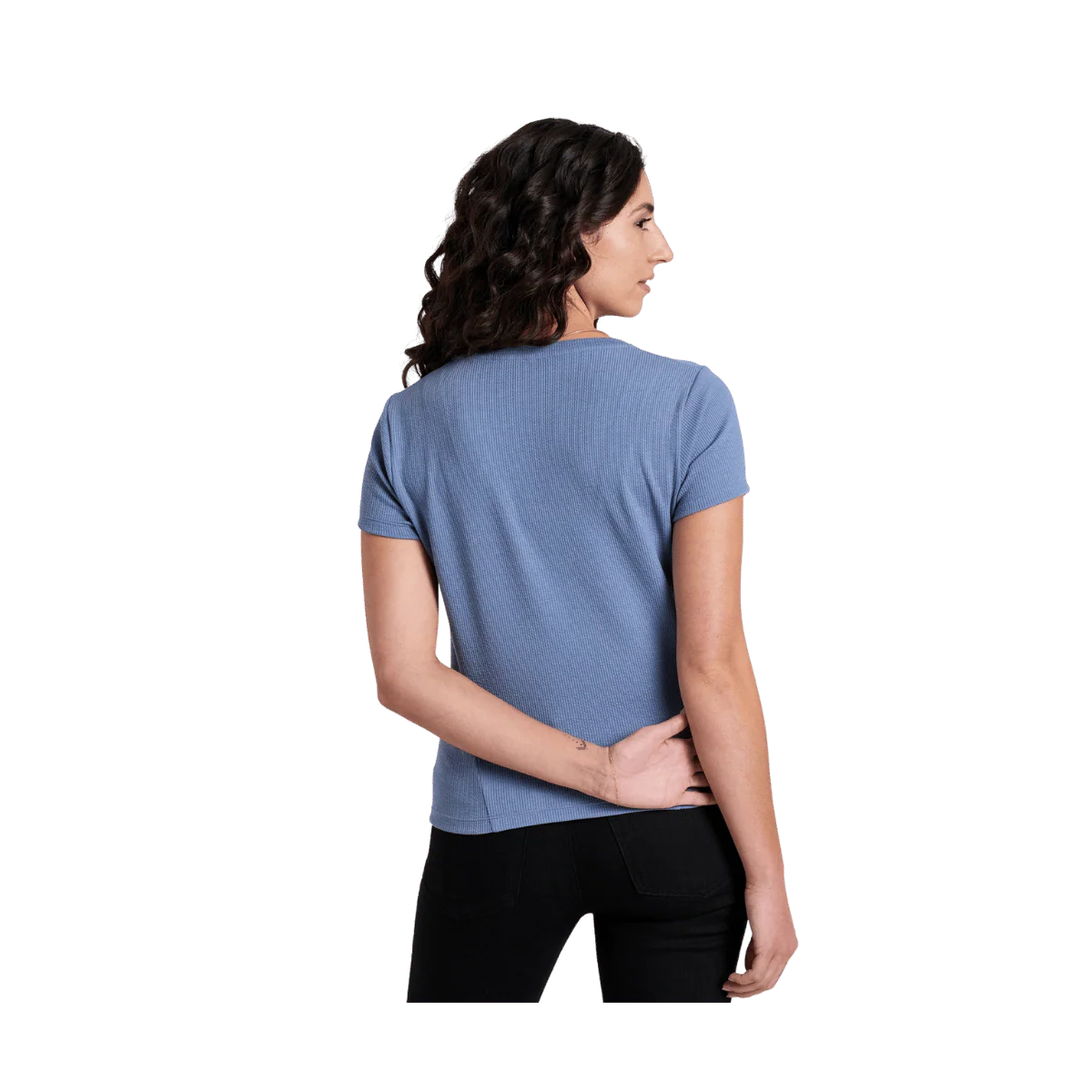 KUHL WOMEN'S REMI SHORT SLEEVE SHIRT - BLUE COVE - Image 2
