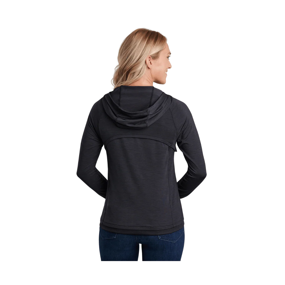 KUHL WOMEN'S INSPIRA FZ HOODY - BLACK - Image 2