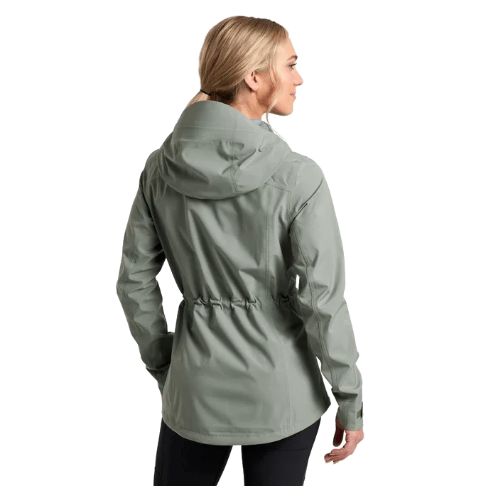 KUHL WOMEN'S STRETCH VOYAGR RAIN JACKET - SOFT PINE - Image 2