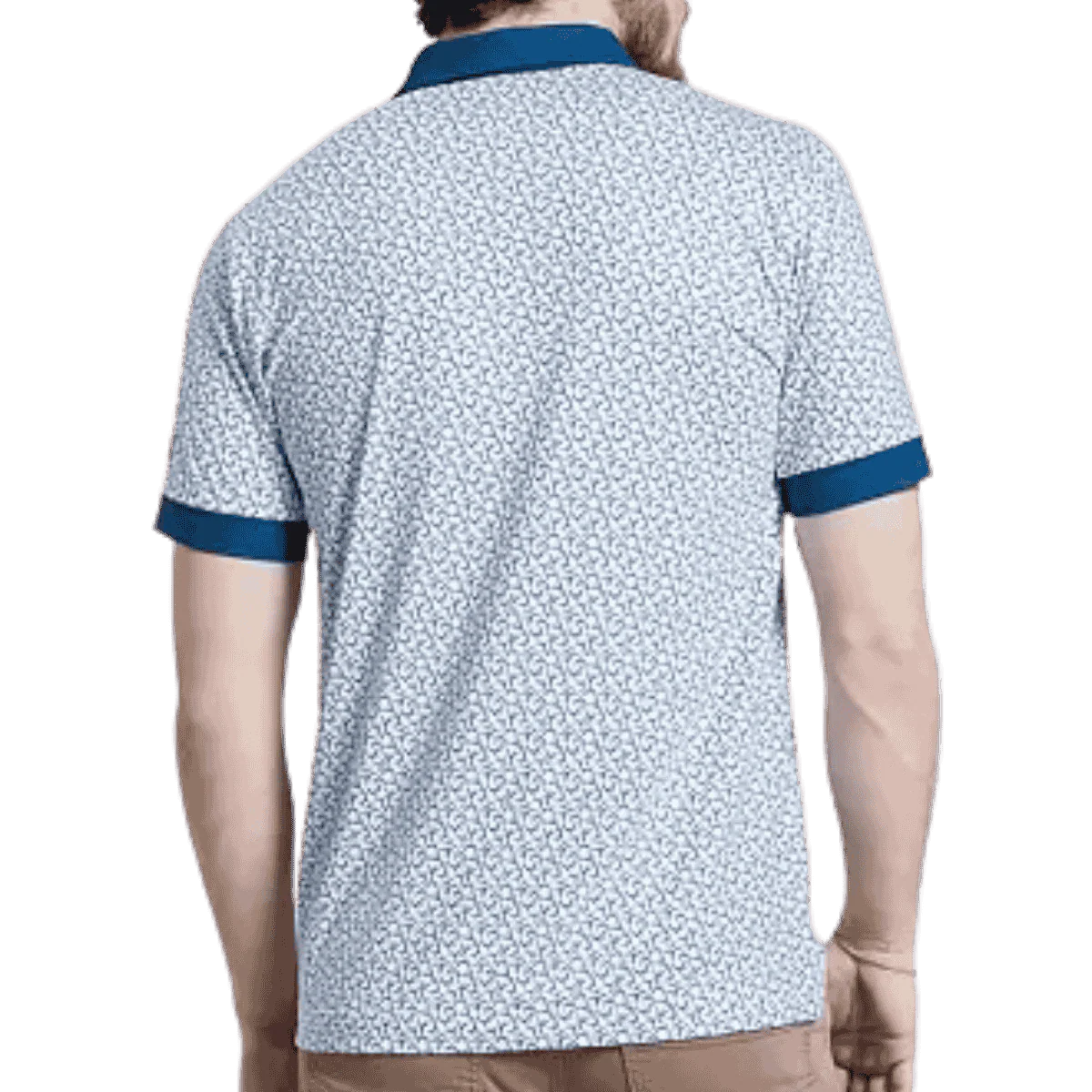 WAGGLE GOLF ROLLING STAG POLO - WHITE - Image 2