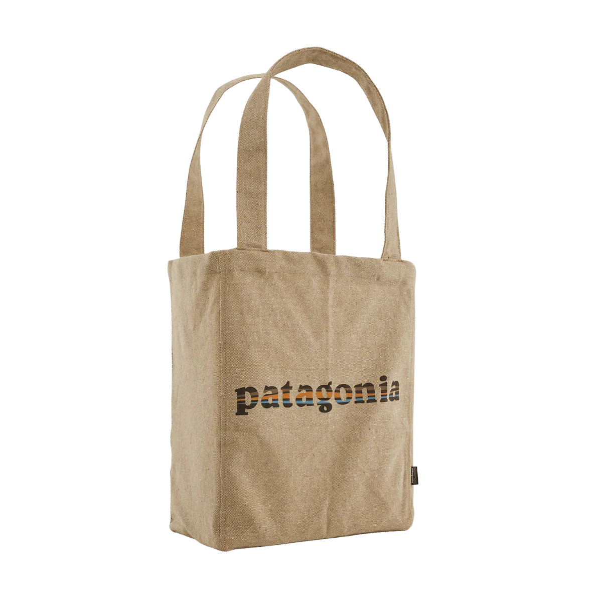 PATAGONIA RECYCLED MARKET TOTE - '73 LOGO-CLASSIC TAN