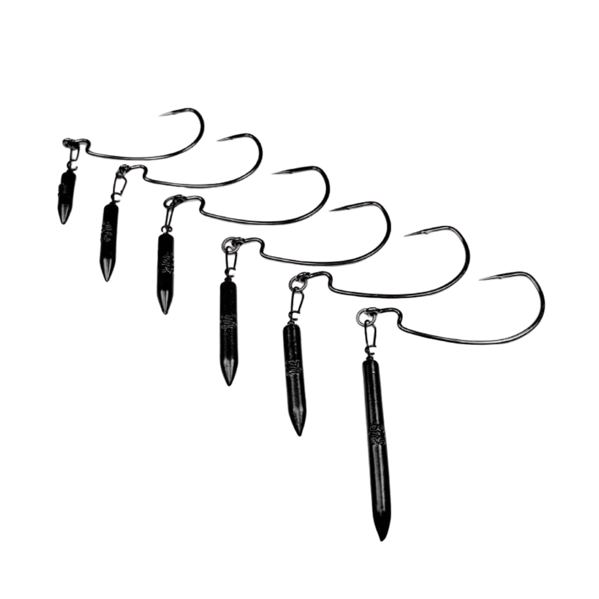 GAMAKATSU GIKA RIG 2PK - BLACK - 1/4 OZ 4/0 - 3/8 OZ 4/0 - Image 2