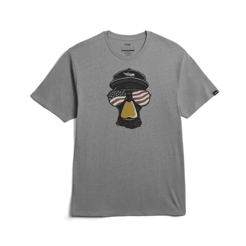SITKA FREEDOM MALLARD TEE MEDIUM GREY HEATHER