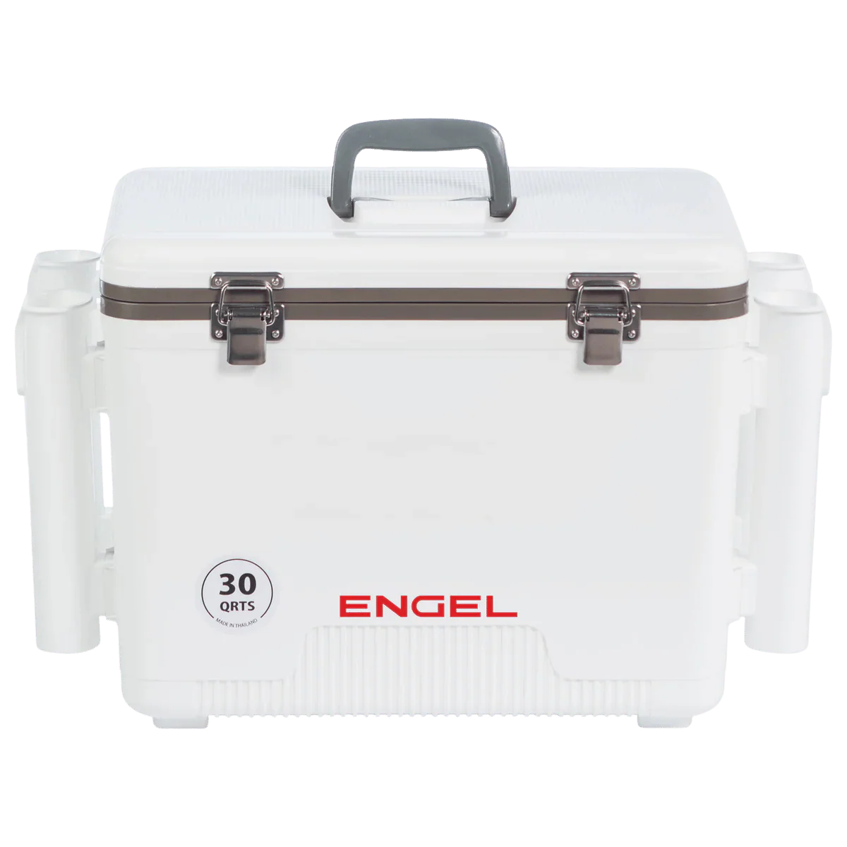 ENGEL 30 QUARTS COOLER/DRY BOX W/ ROD HOLDERS