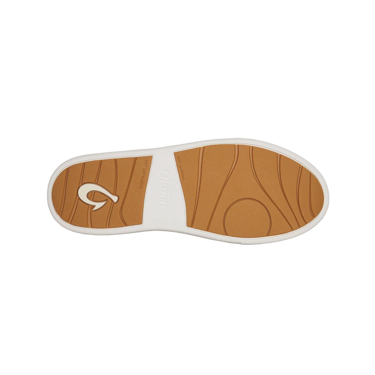OLUKAI HA'UPU LEATHER SNEAKERS - WHITE - Image 3