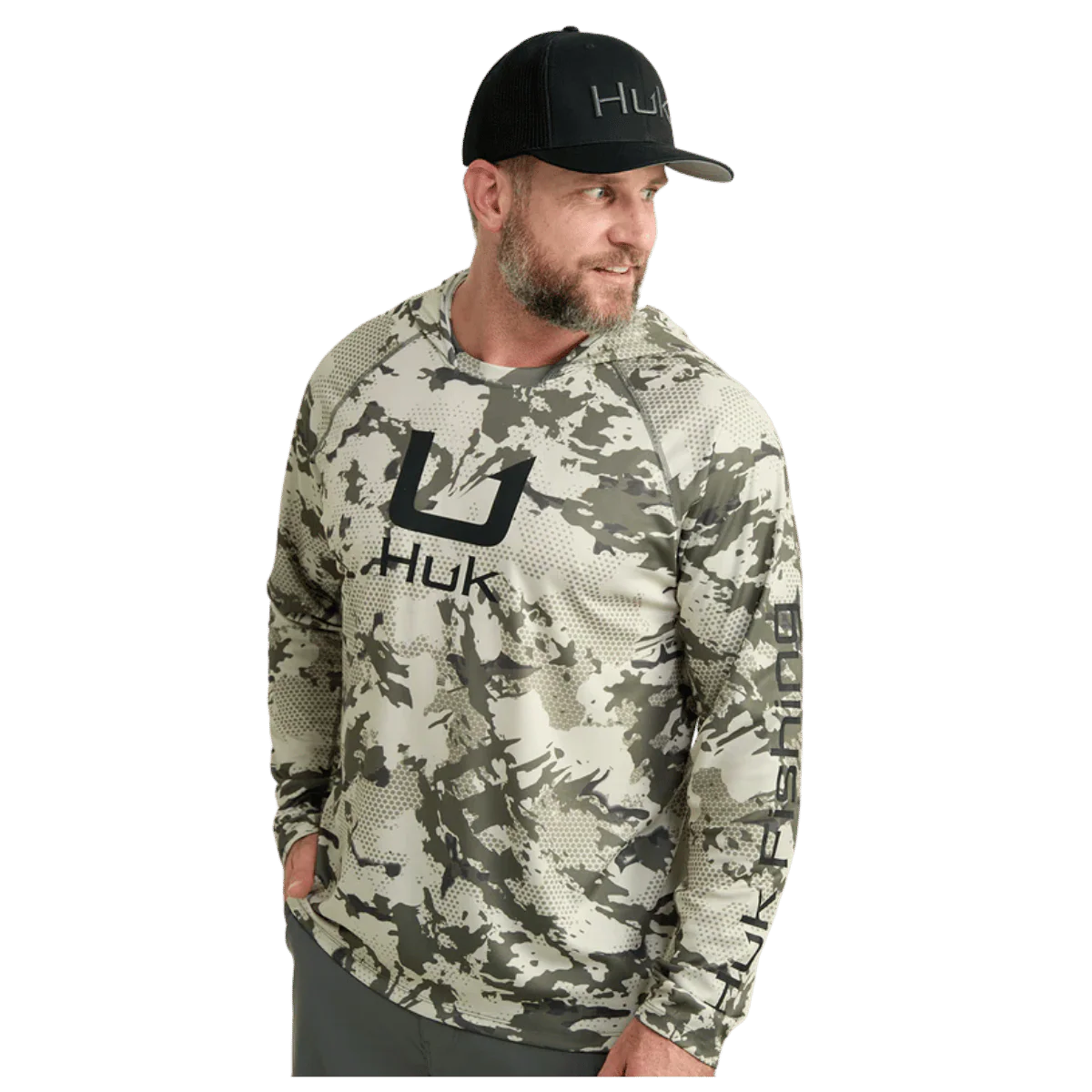 HUK MEN'S KC PRINT ICON PERFORMANCE HOODIE