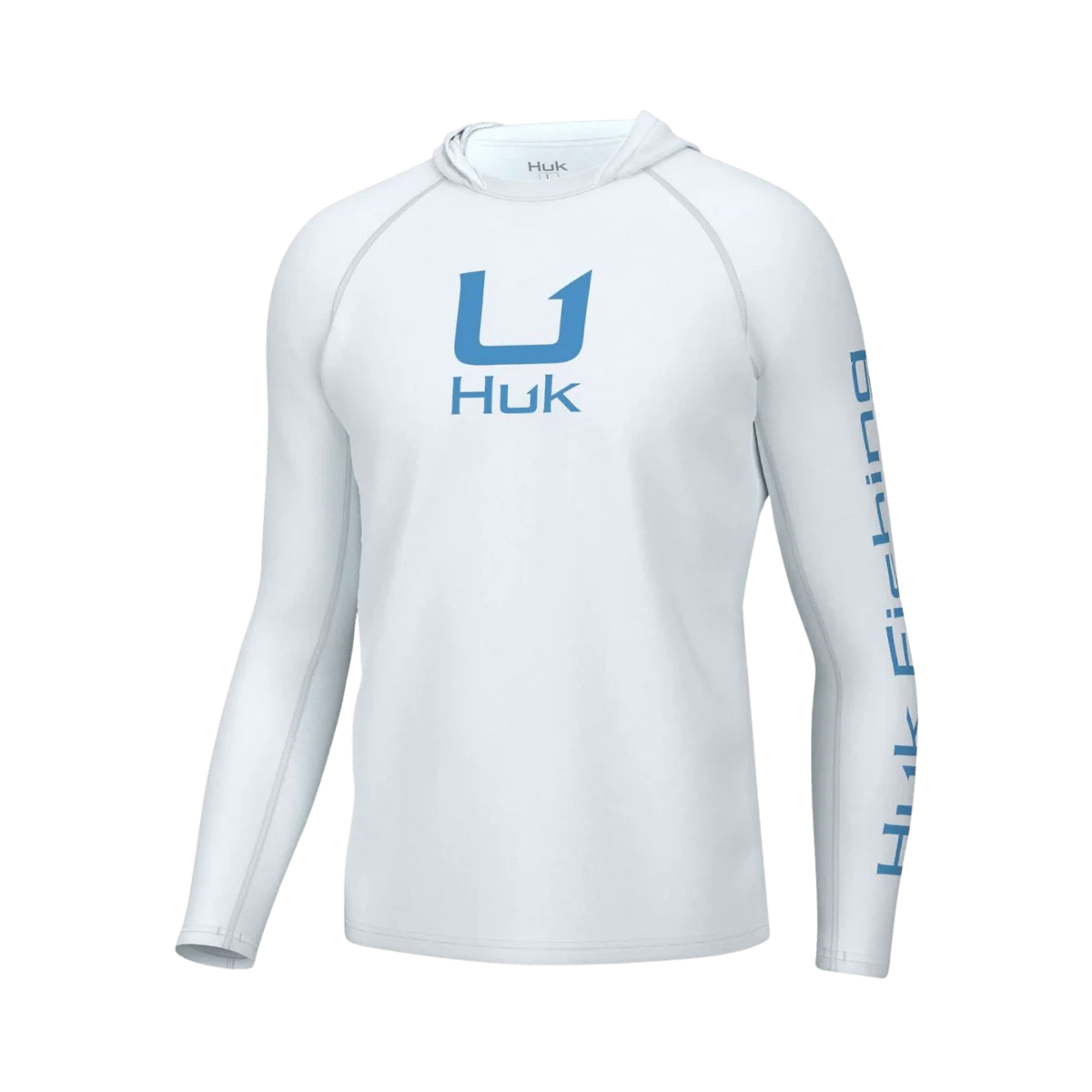 HUKS MEN'S ICON PERFORMANCE LONG SLEEVE HOODIE - WHITE