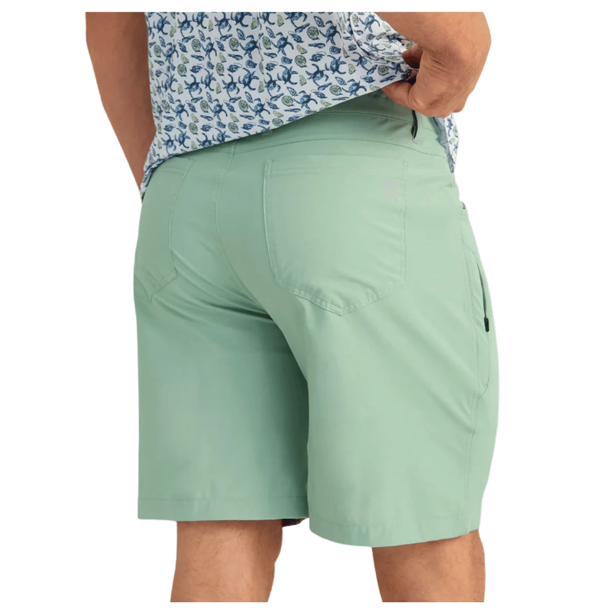 HUK MEN'S KONA 9-INCH SHORTS - FOG GREEN - Image 2