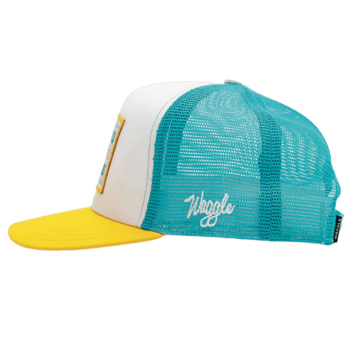 WAGGLE GOLF BIRDIE'S SURF CO TRUCKER HAT WHITE - Image 3