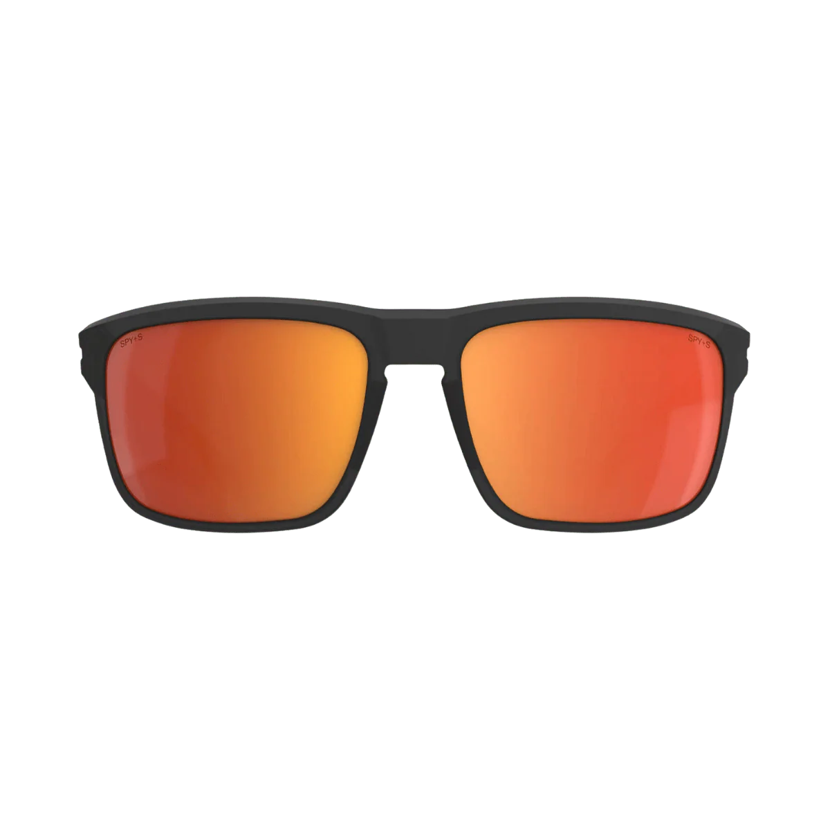 SPY REGION XL SUNGLASSES - TRANSLUCENT MATTE BLACK/HAPPY BOOST POLAR ORANGE MIRROR - Image 2