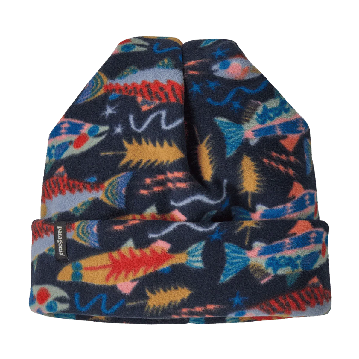 PATAGONIA MICRO D BEANIE - SALMON NEW NAVY
