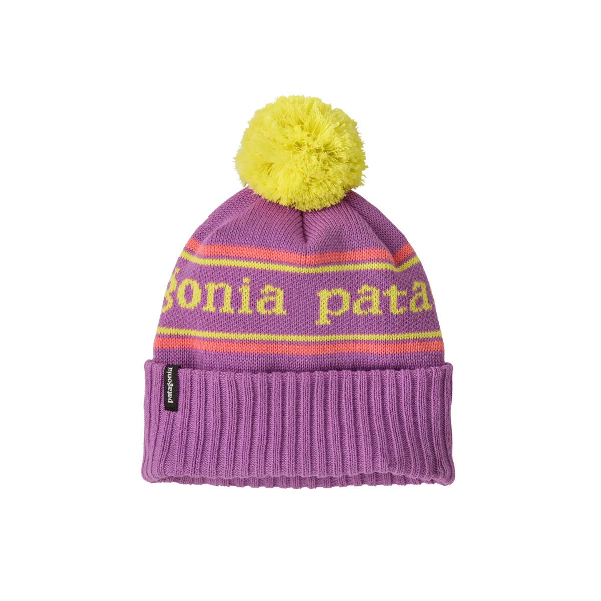 PATAGONIA KIDS' POWDER TOWN BEANIE - PARK STRIPEBRISK PURPLE