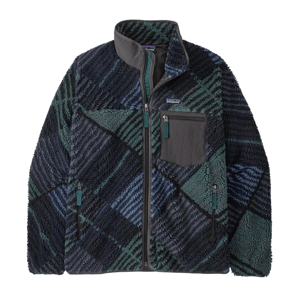 PATAGONIA MEN'S CLASSIC RETRO-X JACKET - RAINFALL INK BK