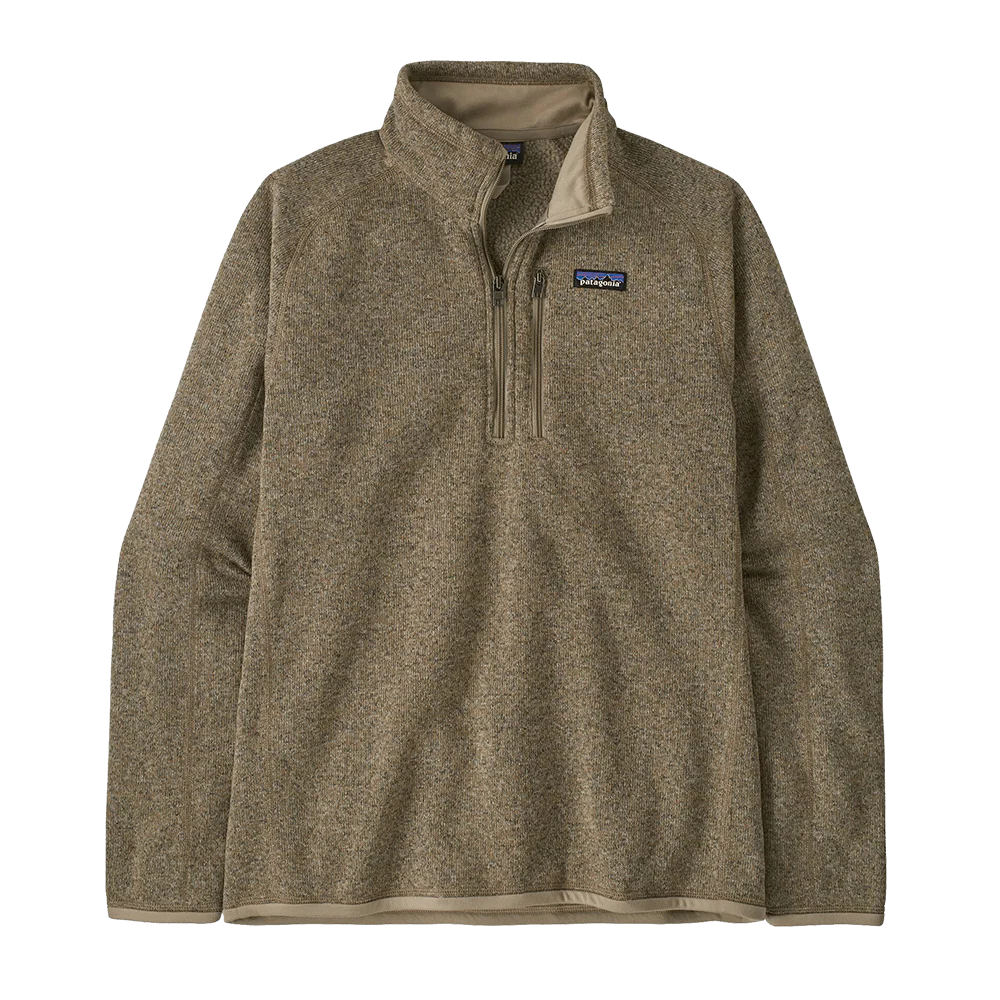 PATAGONIA MEN'S BETTER SWEATER 1/4 ZIP - SEABIRD GRY/GRY